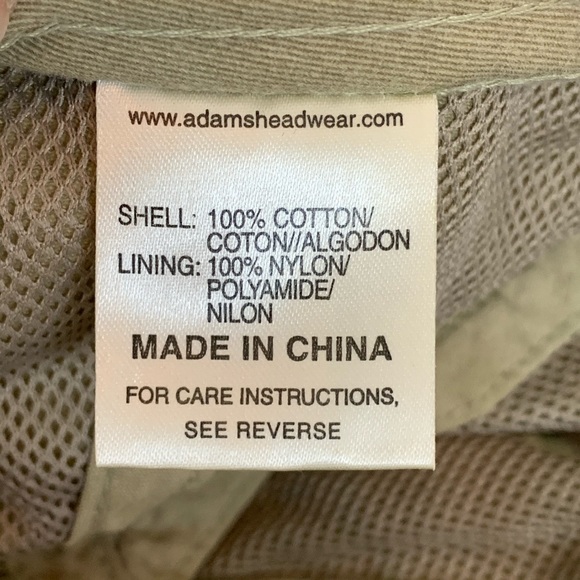 Light Cap Green w/ adjustable leather strap - Picture 7 of 9